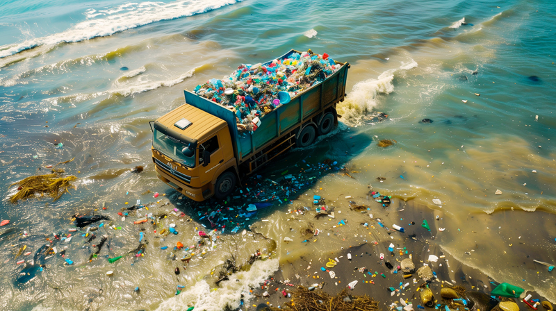 廃プラスチックの輸出が地球環境の汚染につながらないよう対策することが求められる