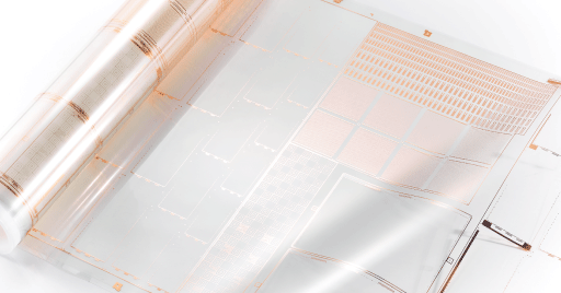 厚さ0.1~0.2µmのCu合金薄膜をパターニング加工